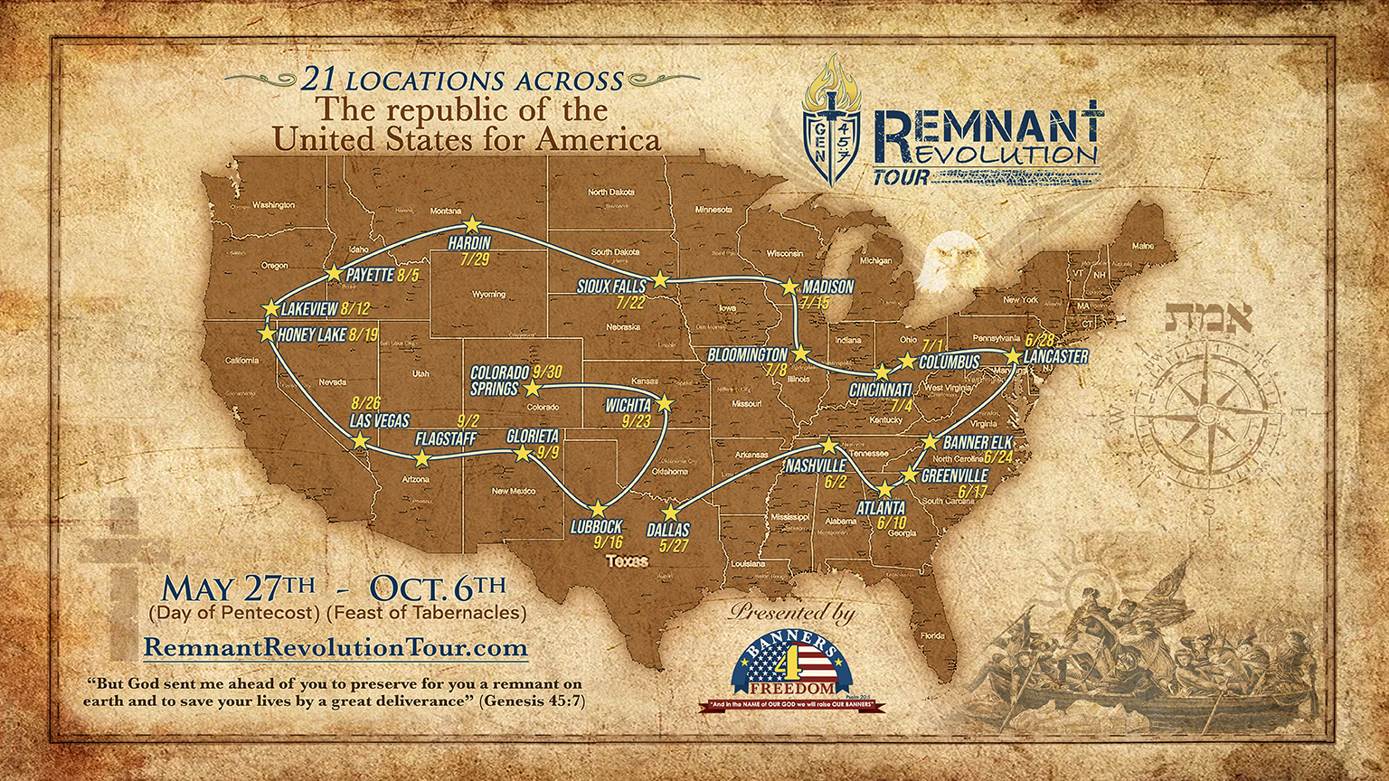 All Tour Locations Remnant Revolution Tour